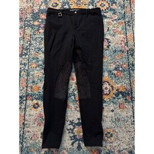 Ralph Lauren Jodhpur Riding Pants Sz 8 Equestrian Knee Patches Mid Rise Horses